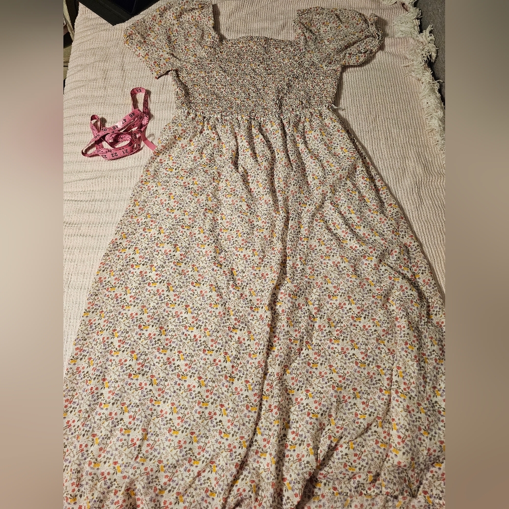 Just found peasent floral print dress